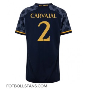 Real Madrid Daniel Carvajal #2 Replika Bortatröja Damer 2023-24 Kortärmad